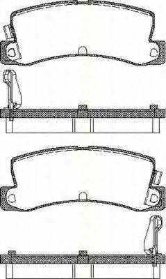 TRISCAN 811013955 Комплект гальмівних колодок, дискове гальмо