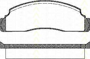 TRISCAN 811016224 Комплект гальмівних колодок, дискове гальмо