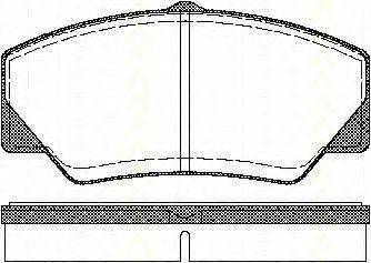 TRISCAN 811016844 Комплект гальмівних колодок, дискове гальмо