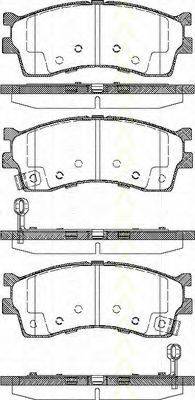 TRISCAN 811018011 Комплект гальмівних колодок, дискове гальмо