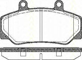 TRISCAN 811027935 Комплект гальмівних колодок, дискове гальмо
