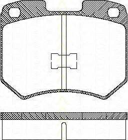 TRISCAN 811029771 Комплект гальмівних колодок, дискове гальмо