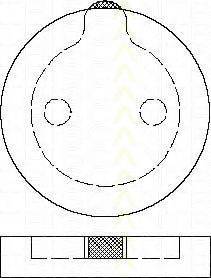 TRISCAN 811038786 Комплект гальмівних колодок, дискове гальмо