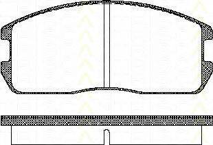 TRISCAN 811042832 Комплект гальмівних колодок, дискове гальмо