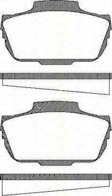 TRISCAN 811065601 Комплект гальмівних колодок, дискове гальмо