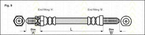 TRISCAN 815016209 Гальмівний шланг