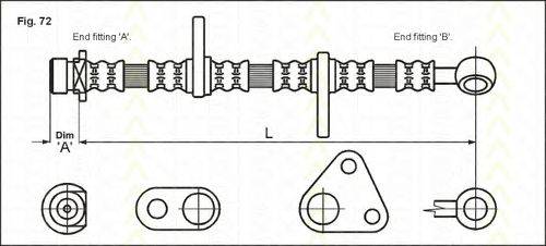 TRISCAN 815040117 Гальмівний шланг