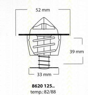 TRISCAN 862012582 Термостат, охолоджуюча рідина