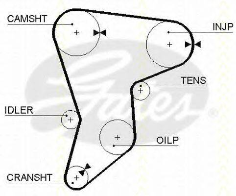 TRISCAN 86455133 Ремінь ГРМ
