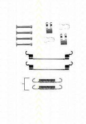 TRISCAN 8105152556 Комплектуючі, гальмівна колодка