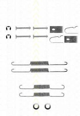 TRISCAN 8105502416 Комплектуючі, гальмівна колодка
