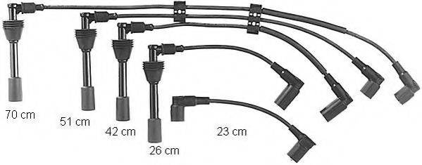 BERU ZE586 Комплект дротів запалювання