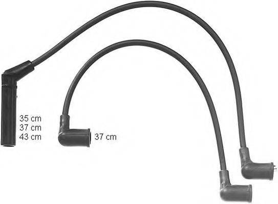 BERU ZEF1083 Комплект дротів запалювання