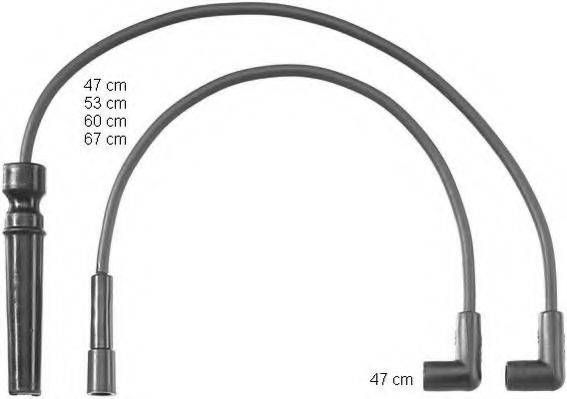 BERU ZEF1137 Комплект дротів запалювання