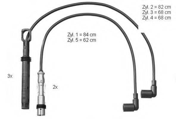 BERU ZEF1230 Комплект дротів запалювання