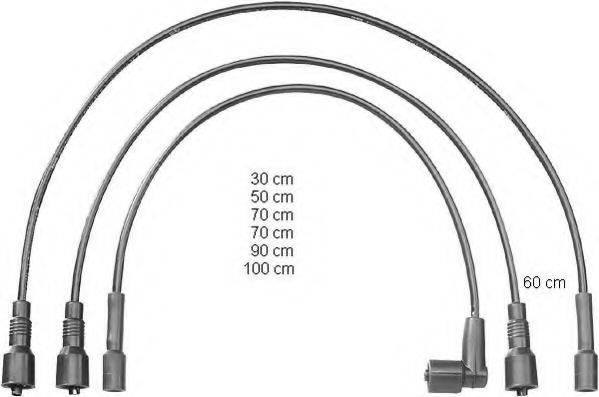 BERU ZEF1384 Комплект дротів запалювання