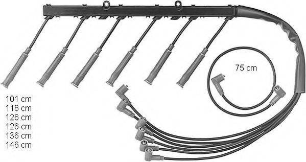 BERU ZEF493 Комплект дротів запалювання