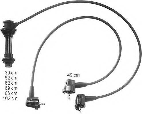 BERU ZEF942 Комплект дротів запалювання