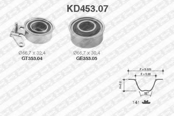 SNR KD45307 Комплект ременя ГРМ