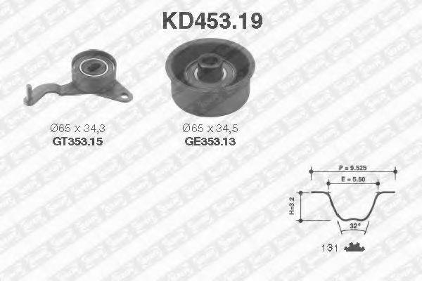 SNR KD45319 Комплект ременя ГРМ