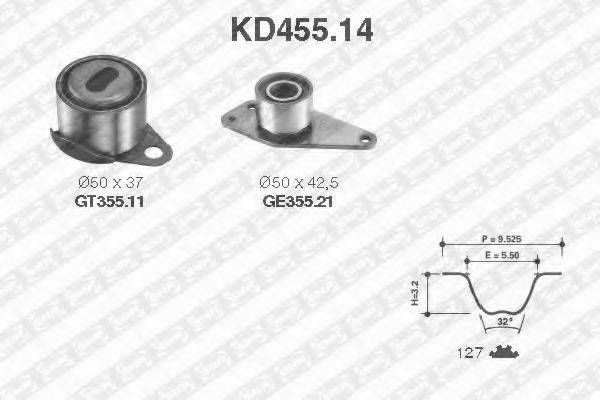 SNR KD45514 Комплект ременя ГРМ