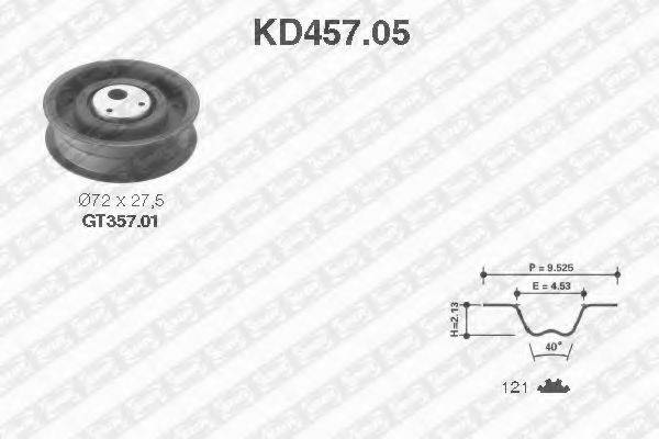 SNR KD45705 Комплект ременя ГРМ