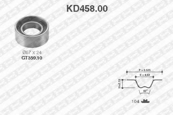 SNR KD45800 Комплект ременя ГРМ