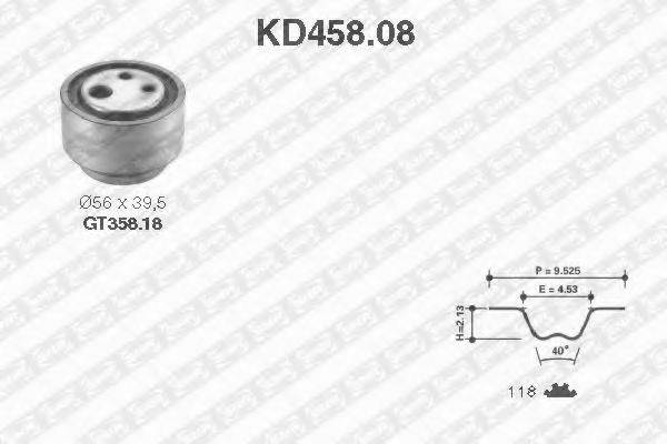 SNR KD45808 Комплект ременя ГРМ