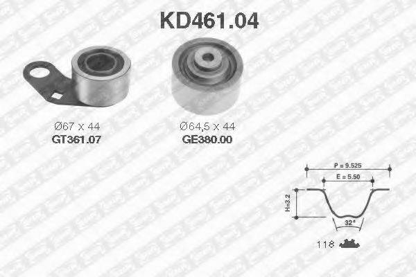 SNR KD46104 Комплект ременя ГРМ