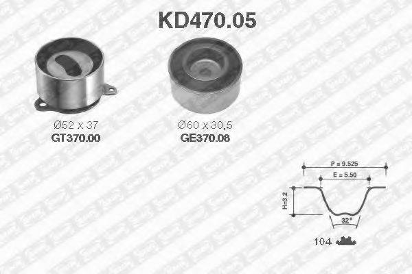 SNR KD47005 Комплект ременя ГРМ