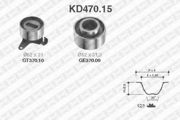 SNR KD47015 Комплект ременя ГРМ