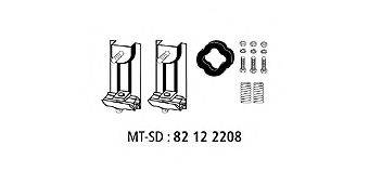 HJS 82122208 Монтажний комплект, система випуску