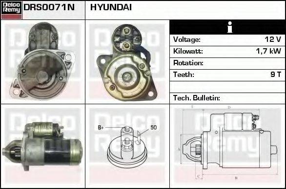 DELCO REMY DRS0071N Стартер