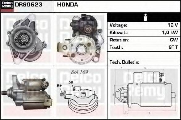 DELCO REMY DRS0623 Стартер
