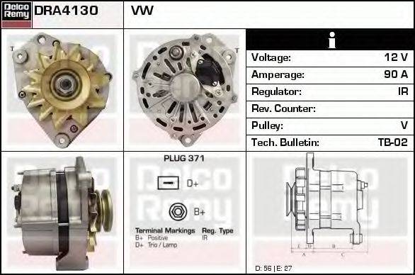 DELCO REMY DRA4130 Генератор