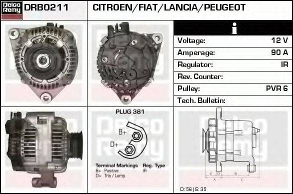 DELCO REMY DRB0211 Генератор