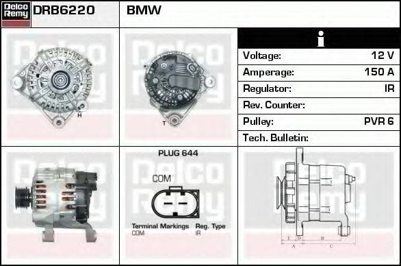 DELCO REMY DRB6220 Генератор