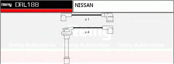DELCO REMY DRL188 Комплект дротів запалювання