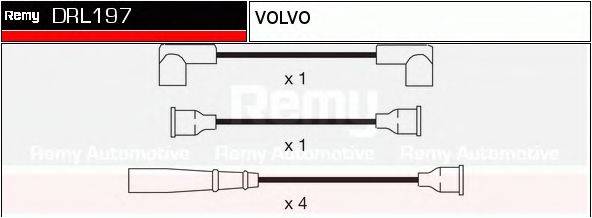 DELCO REMY DRL197 Комплект дротів запалювання