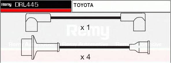 DELCO REMY DRL445 Комплект дротів запалювання