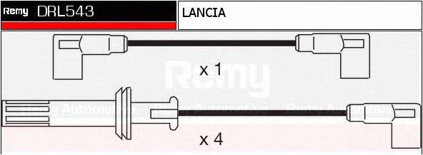 DELCO REMY DRL543 Комплект дротів запалювання