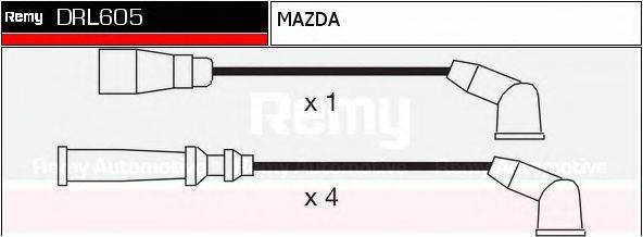 DELCO REMY DRL605 Комплект дротів запалювання