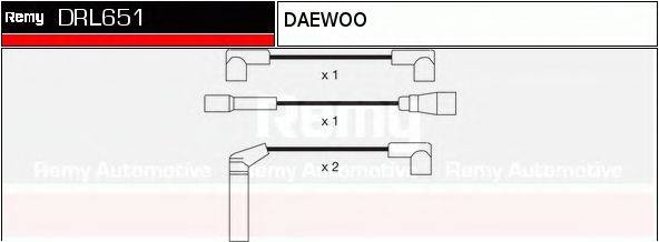 DELCO REMY DRL651 Комплект дротів запалювання