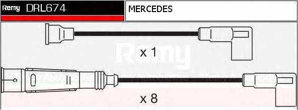 DELCO REMY DRL674 Комплект дротів запалювання