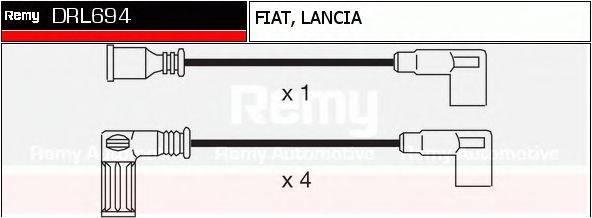 DELCO REMY DRL694 Комплект дротів запалювання