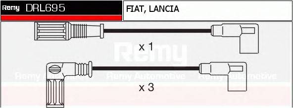 DELCO REMY DRL695 Комплект дротів запалювання