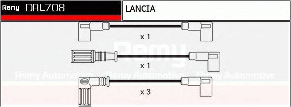 DELCO REMY DRL708 Комплект дротів запалювання