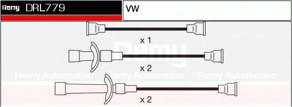 DELCO REMY DRL779 Комплект дротів запалювання