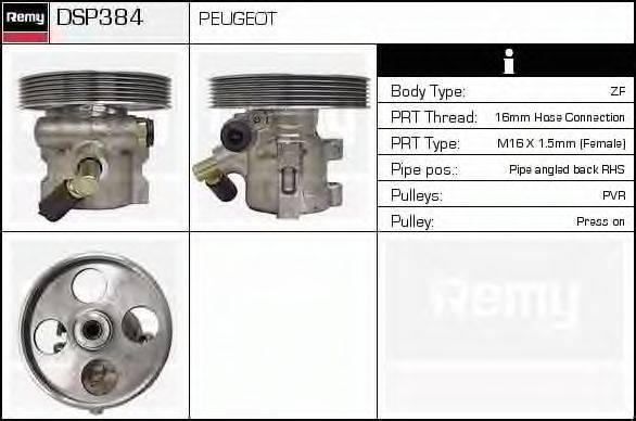 DELCO REMY DSP384 Гідравлічний насос, кермо