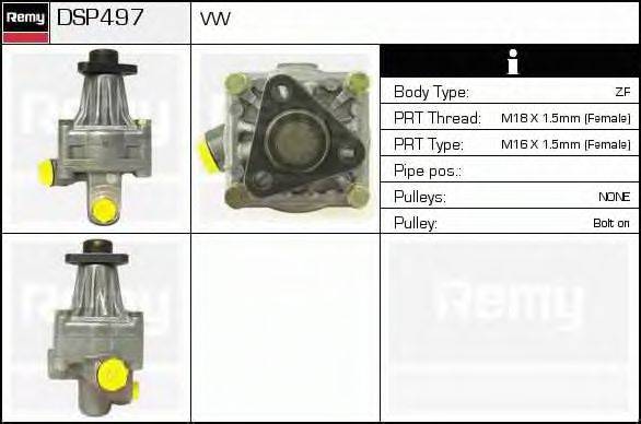 DELCO REMY DSP497 Гідравлічний насос, кермо